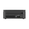 The back view of a small black computer. Produktbild-Vorschau
