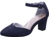 Tamaris Damen Pumps Fesselriemen Blockabsatz samtige Haptik Produktbild-Vorschau 25