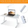 Faltbar Kompakter Computertisch mit LED-Tischlampe& Produktbild-Vorschau 6