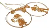 Dekohänger Rostoptik Herbstdeko Metallringe Ø13cm 4er Set Produktbild-Vorschau 3