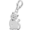 Süße kleine Katze I Kätzchen Charm Anhänger Katzenschmuck I Echtschmuck Produktbild-Vorschau
