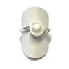 schlichter Silberring 925/- rhod. Zirkonia  mit echter Produktbild-Vorschau 5