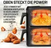 GOURMETmaxx FryUp XL Heißluftfritteuse – 12 L Doppelkammer, Produktbild-Vorschau 3