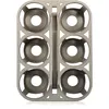 A product shot of a six-bottle beverage carrier. Produktbild-Vorschau