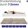 7 Zonen Buche Lattenrost 90x200 mit 28 Latten  Buche Produktbild-Vorschau 4