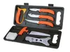 A set of knives and a saw in a black carrying case. Náhled obrázku produktu