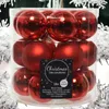 Weihnachtskugeln Glas 4cm 18 Stück - Weihnachtsrot Produktbild-Vorschau 12