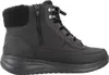 A side view of a black Skechers boot. Voir les images du produit