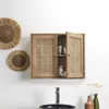 HowHomely | Badezimmerschrank - Badschrank - braun - 60 x Produktbild-Vorschau 2
