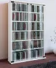 Dřevěný stojan na CD DVD Police Cabinet Galerie Skleněné Náhled obrázku produktu 3