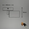 Briloner Spotlight Bodové nástěnné světlo černé dřevo Náhled obrázku produktu 7
