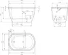 Badewanne Sitzbad 120 x 75 x 65 cm Acryl Weiß 165 L PICCOLA Produktbild-Vorschau 7