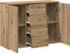 vidaXL Artisan dubový příborník 88x30x64 cm materiál na Náhled obrázku produktu 7