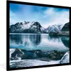 MuchoWow® Gerahmtes Poster Wasser - Berge - Natur 40x40 cm Produktbild-Vorschau 1