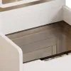 Schminktisch Weiß aus Holz mit Schubladen und Hocker mit Produktbild-Vorschau 5