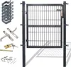 A garden gate and its accessories are displayed against a white background. Produktbild-Vorschau