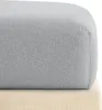 Prześcieradło frotte z gumką 140x200x30 cm szare, 100% Podgląd zdjęcia produktu 1