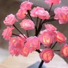 Kunstplant rozenstruik lamp – 40 cm – 30 warmwitte LED's – Productafbeelding-voorbeeld 5