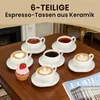 HOMELUX Tassen Set 6er mit Untertassen 120 ml Kaffeetassen Produktbild-Vorschau 9