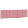 vidaXL Kopfteil-Kissen "Hanko" Rosa 180 cm Samt Produktbild-Vorschau 1