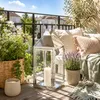 XXL Windlicht Edelstahl Gartenlaterne 54cm Produktbild-Vorschau 1