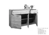Sideboard - 149 x 91 cm - 3 Türen - 2 Schubladen - Produktbild-Vorschau 7