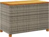 vidaXL Záhradná truhla sivá 110x55x63 cm polyratan akáciové Náhľad obrázku produktu 1