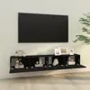 vidaXL TV-Wandschränke 2 Stk. Schwarz 100x30x30 cm Produktbild-Vorschau 3