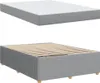 vidaXL Bettrahmen Hellgrau 140 x 200 cm Stoff Produktbild-Vorschau 4