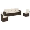 The Living Store 6-tlg. Garten-Sofagarnitur mit Kissen Produktbild-Vorschau 3