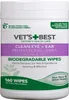 VET'S BEST Lingettes pour les yeux et les oreilles 160pcs Voir les images du produit 2