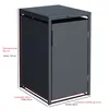 DEGAMO Mülltonnenbox klein 1er MÜNCHEN 60x62x102cm für Produktbild-Vorschau 8