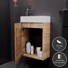 Waschbeckenunterschrank 40cm Gold Eiche Produktbild-Vorschau 3