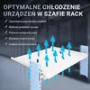 Półka Extralink specjalnie do szafy sieciowej 1U 250 mm, Podgląd zdjęcia produktu 3