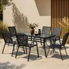 Set di mobili da giardino 'Aradeo' 7 pezzi con 1 tavolo e 6 Anteprima dell’immagine prodotto 4