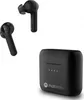 A set of black Motorola wireless earbuds and their charging case are displayed against a white background. Produktbild-Vorschau