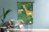 MuchoWow® Wandteppich Wandbehang Dschungel - Giraffe - Produktbild-Vorschau 5