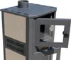 Kaminofen mit Backfach Weiß Holzofen 12,1 kW Kamin Produktbild-Vorschau 7