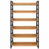 Rustykalna biblioteczka drabinkowa z 6 półkami – 174 cm Podgląd zdjęcia produktu 1