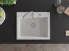 Mexen Elix lavello in granito 1-vasca 600 x 500 mm, bianco, Anteprima dell’immagine prodotto 4