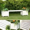Gartenbank mit 2 Blumenkästen Garten Bank 2in1 Blumenkasten Produktbild-Vorschau 8