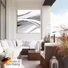 ARTland Wandbild Alu für Innen & Outdoor Schöne graue Welle Produktbild-Vorschau 5