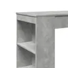 vidaXL Barový stôl s policou betón sivá 95x47x103,5 cm Náhľad obrázku produktu 7