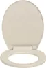 vidaXL Toilettensitz mit Absenkautomatik Aprikose Oval Produktbild-Vorschau 3