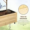 Outsunny Jardiniššre sur roulettes - jardiniššre Voir les images du produit 6