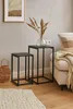 Set aus 2 Beistelltischen – Minimalistisches Metall-Design Produktbild-Vorschau 3