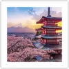 Poster - Poster ohne Rahmen - Fuji Choreito Pagode - 40x40 Produktbild-Vorschau 1