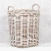 Natur Rattankorb BAKUL rund White Wash 40cm Pflanzkorb Produktbild-Vorschau 6
