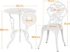 Yaheetech 3-tlg. Bistro Set im antiken Stil, inkl. 1 Produktbild-Vorschau 4