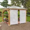 2er Set Outdoor Halbtransparent Vorhänge Wasserdicht Produktbild-Vorschau 7